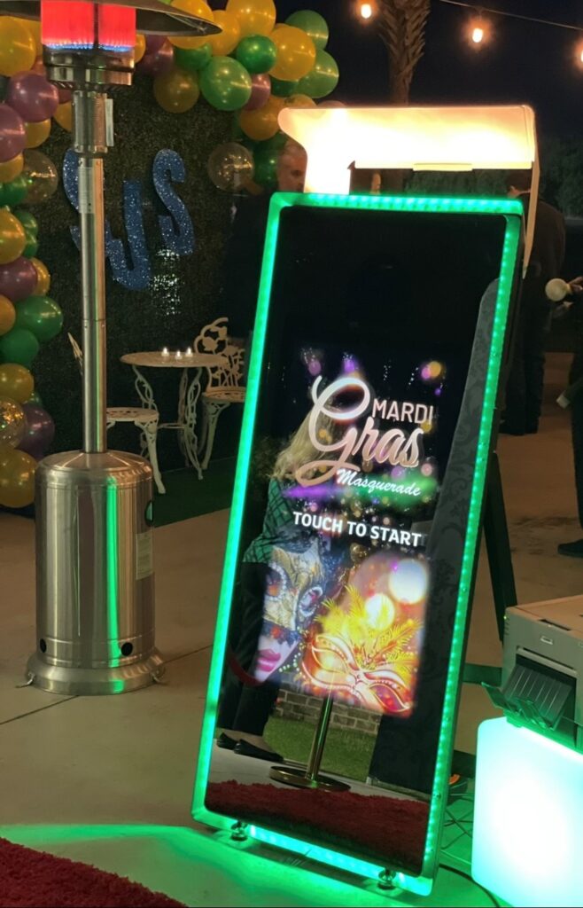 mardi gras ball photo booth